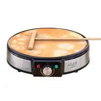 Adler AD 3058 crepera 1 crep(s) 1600 W Negro, Acero inoxidable
