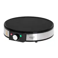 Adler AD 3058 crepera 1 crep(s) 1600 W Negro, Acero inoxidable