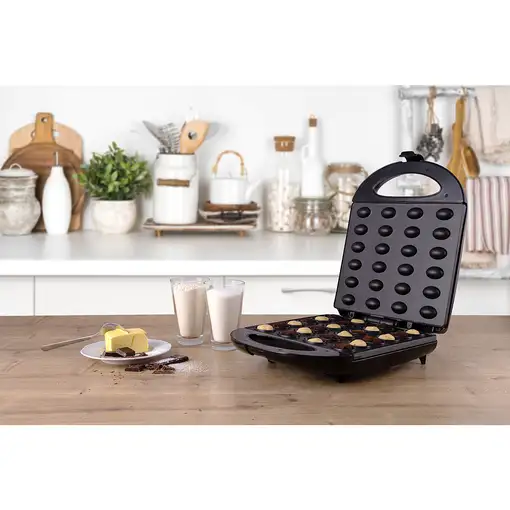 Mesko Home MS 3041 gofrera 24 barquillo(s) 1600 W Negro