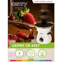 Camry Premium Chocolate fountain CR 4457 chocolateras Marrón, Blanco 190 W
