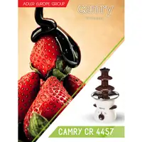 Camry Premium Chocolate fountain CR 4457 chocolateras Marrón, Blanco 190 W