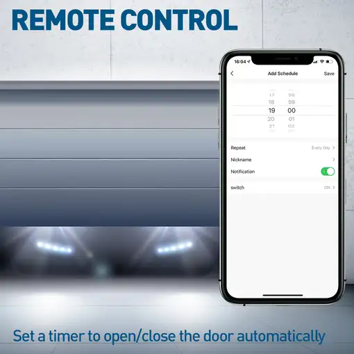 Kit de control de puerta de garaje Tellur Smart WiFi, blanco