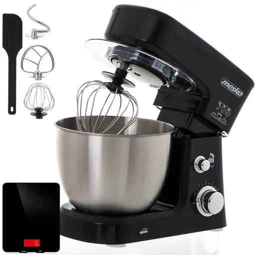 Robot Batidora Amasadora Repostería, 3,5 L, Báscula Cocina MS4217B, Mesko