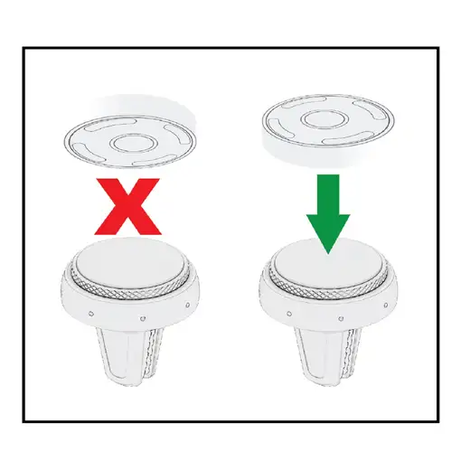 FreshDot Soporte para Teléfono para Coche Magnético, rojo