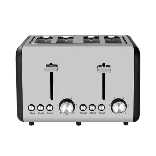 Tostadora Retro Doble 1500W Negro/Plata Dayron