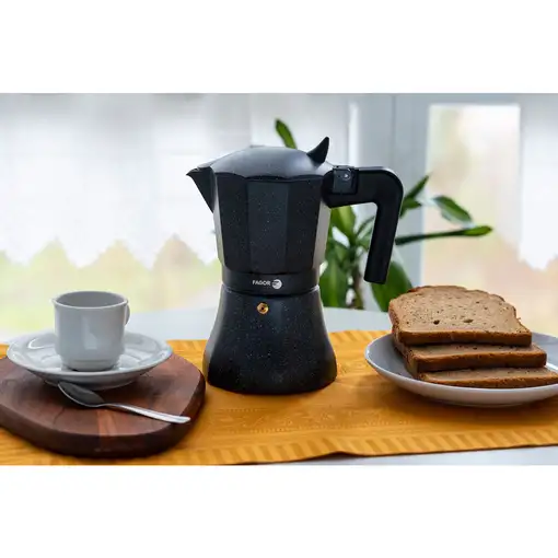 Cafetera Italiana Aluminio 3 Tazas Café, Junta Silicona, 81CFFGATI03 FAGOR