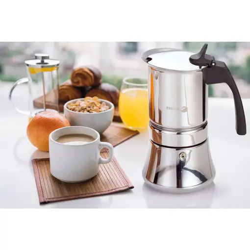 Cafetera Italiana Inducción 6 Tazas Café,  Acero Inoxidable, 81CFFGIET06 FAGOR