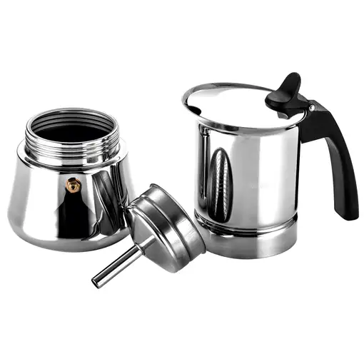 Cafetera Italiana Inducción 6 Tazas Café,  Acero Inoxidable, 81CFFGIET06 FAGOR