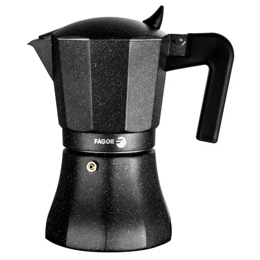 Cafetera Italiana Aluminio 6 Tazas Café, Junta Silicona, 81CFFGATI06 FAGOR