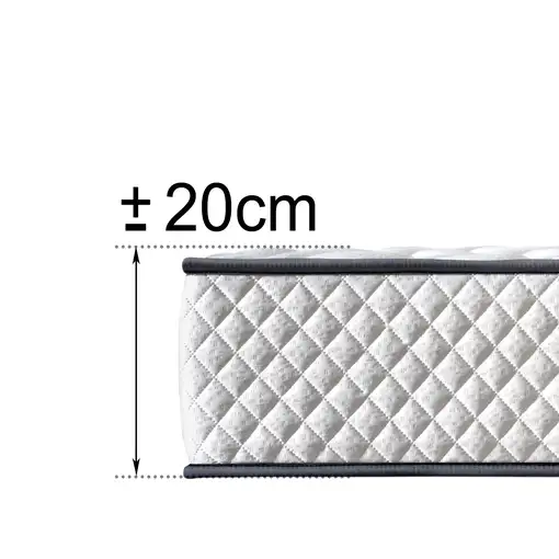 Colchón Viscoelástico, firmeza Ergonómica con Núcleo de Espuma Basic Confort.