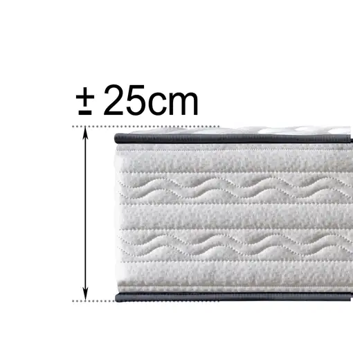 Colchón Viscoelástico, firmeza Ergonómica con Núcleo de Espuma Smart Confort.