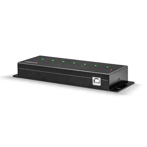 Lindy 42794 hub de interfaz USB 2.0 Type-B 480 Mbit/s Negro