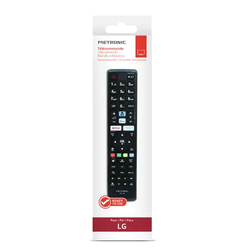 Mando a distancia universal para TV marca LG 495341 Metronic