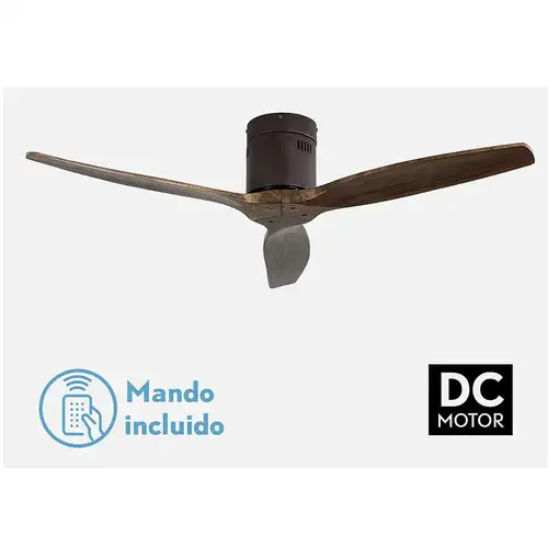 Fabrilamp 128290302 ventilador Marrón, Roble