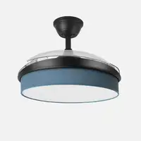 Ventilador DC Moda negro/azul LED 108 cm con mando