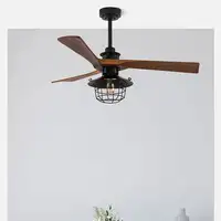 Fabrilamp 182391309 ventilador Negro, Roble