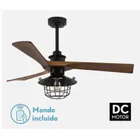Fabrilamp 182391309 ventilador Negro, Roble