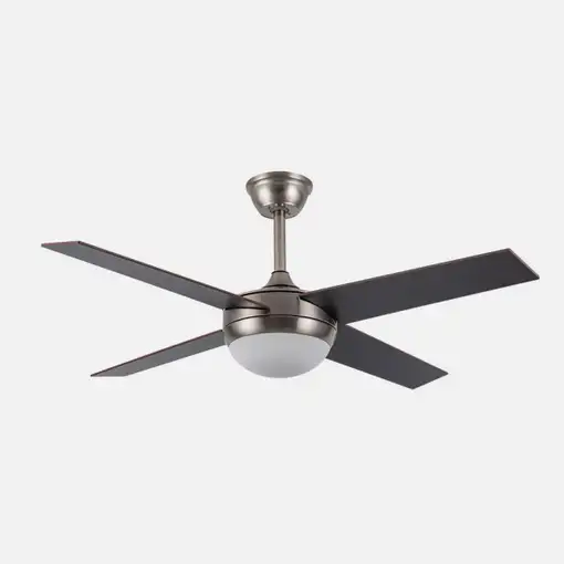 Ventilador DC Ciro níquel 4 aspas reversibles haya/wengué E27