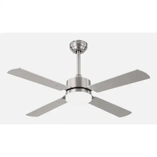 Fabrilamp 173591403 ventilador Haya, Níquel, Plata