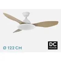 Fabrilamp 159391368 ventilador Haya, Blanco
