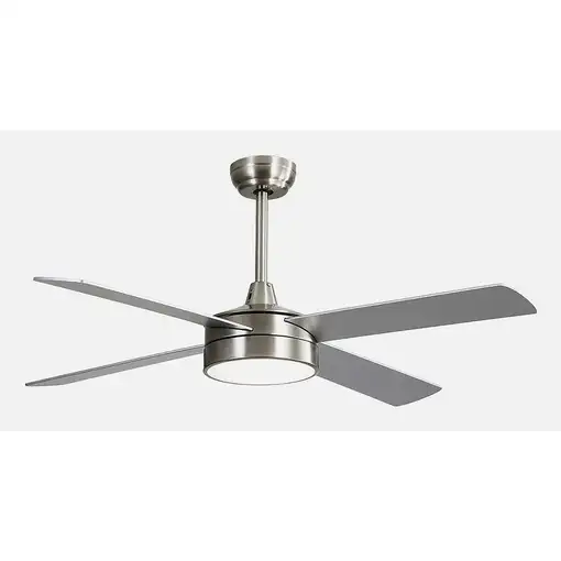 Fabrilamp 128791410 ventilador Haya, Níquel, Plata