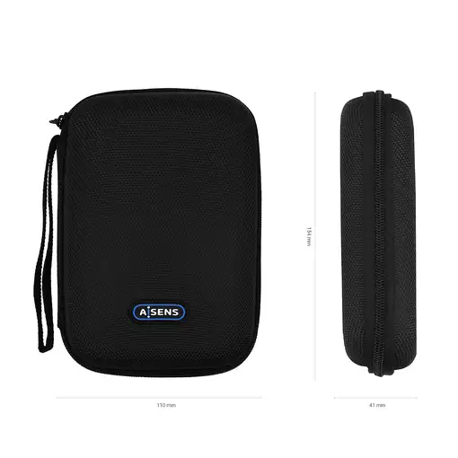AISENS Estuche Protector para Caja Externa 2.5″, Negro