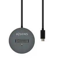 AISENS USB-C Dock M.2 (NGFF) ASUC-M2D014-GR SATA/NVMe A USB3.1 Gen2, Gris