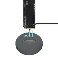 AISENS USB-C Dock M.2 (NGFF) ASUC-M2D014-GR SATA/NVMe A USB3.1 Gen2, Gris