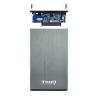 TooQ TQE-2527G caja para disco duro externo Caja de disco duro (HDD) Negro, Gris 2