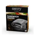 Camry Premium CR 3023 sandwichera 1500 W Negro, Gris