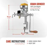 Molino Cereales Manual Hierro Fundido para Moler Café, Maíz,  Victoria, 30018