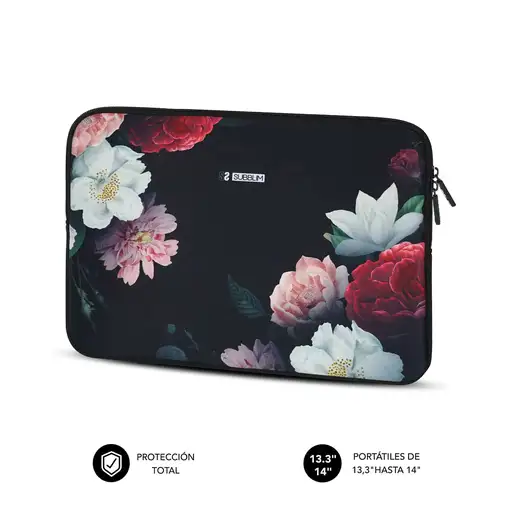 Funda Ordenador Neopreno Trendy Sleeve Neo Flowers 13,3 a 14\