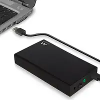 Ewent EW7056 caja para disco duro externo Caja de disco duro (HDD) Negro 3.5\