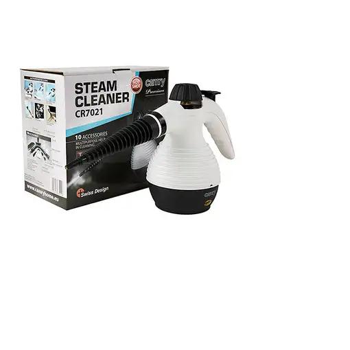 Camry Premium CR 7021 Limpiador a vapor portátil 0,35 L 1500 W Negro, Blanco