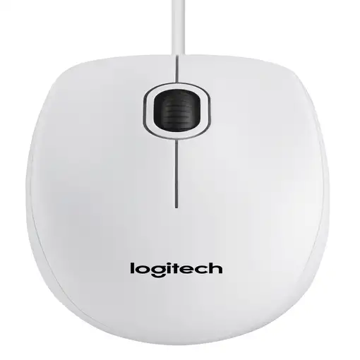 Logitech raton b100 optico blanco 910-003360