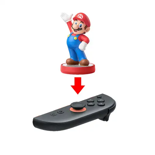 Nintendo 10015101 mando y volante Negro, Rojo Bluetooth Palanca de mando Analógico