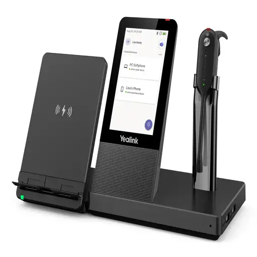 Yealink WH67 Teams Auriculares Inalámbrico gancho de oreja, Diadema, Banda para cu