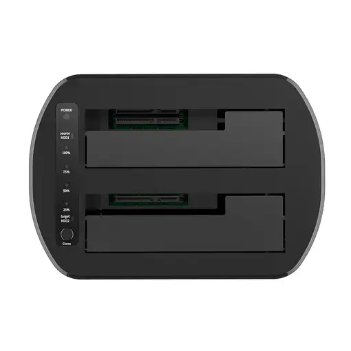 AISENS Estacion de Docking de Doble Bahia ASDS-D03B SATA 2.5/3.5 a USB 3.0/3.1 Gen