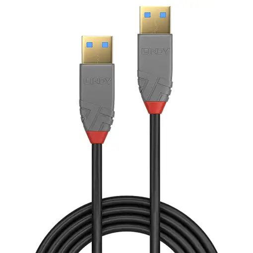 Lindy 36754 cable USB USB 3.2 Gen 1 (3.1 Gen 1) 5 m USB A Negro, Gris