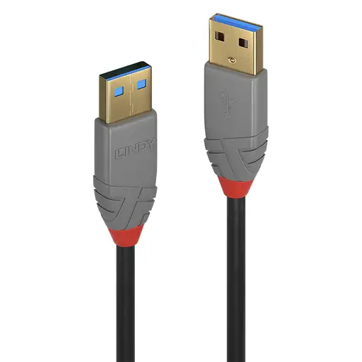 Lindy 36754 cable USB USB 3.2 Gen 1 (3.1 Gen 1) 5 m USB A Negro, Gris