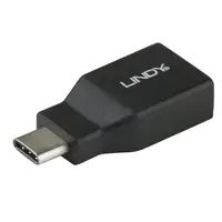 Lindy 41899 cambiador de género para cable USB 3.1-C USB 3.1-A Negro