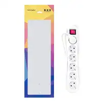 Nanocable Regleta de enchufes de 6 tomas con interruptor, 1.4 metros Blanca