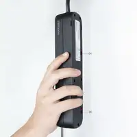 Nanocable Regleta de enchufes de 4 tomas con interruptor, 1.4 metros Negra