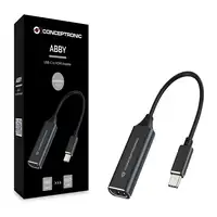 Conceptronic ABBY03B adaptador de cable de vídeo HDMI tipo A (Estándar) USB Tipo C