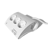 Ewent EW3935 base múltiple 1,5 m 5 salidas AC Interior Blanco