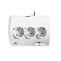Ewent EW3935 base múltiple 1,5 m 5 salidas AC Interior Blanco