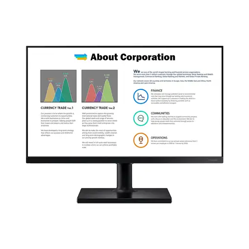 Samsung T45F pantalla para PC 61 cm (24\) 1920 x 1080 Pixeles Full HD LCD Negro