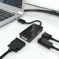 AISENS Conversor Displayport V1.2 a VGA/DVI/HDMI, DP 1.2/M-VGA/H-DVI/H-HDMI/H 4K,