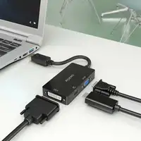 AISENS Conversor Displayport V1.2 a VGA/DVI/HDMI, DP 1.2/M-VGA/H-DVI/H-HDMI/H 4K,