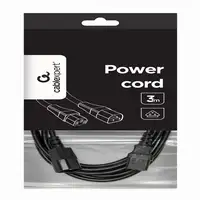 Gembird PC-189-VDE-3M cable de transmisión Negro C14 acoplador